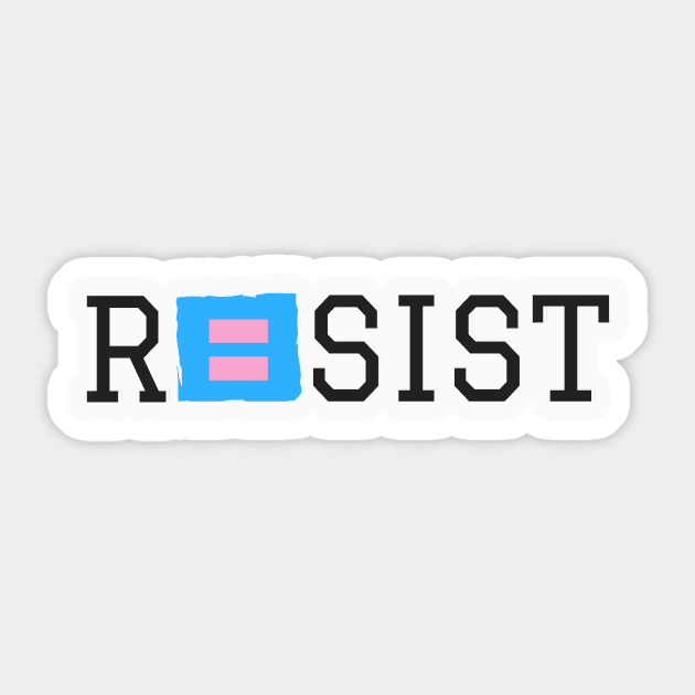 RESIST Sticker by Trans Action Lifestyle